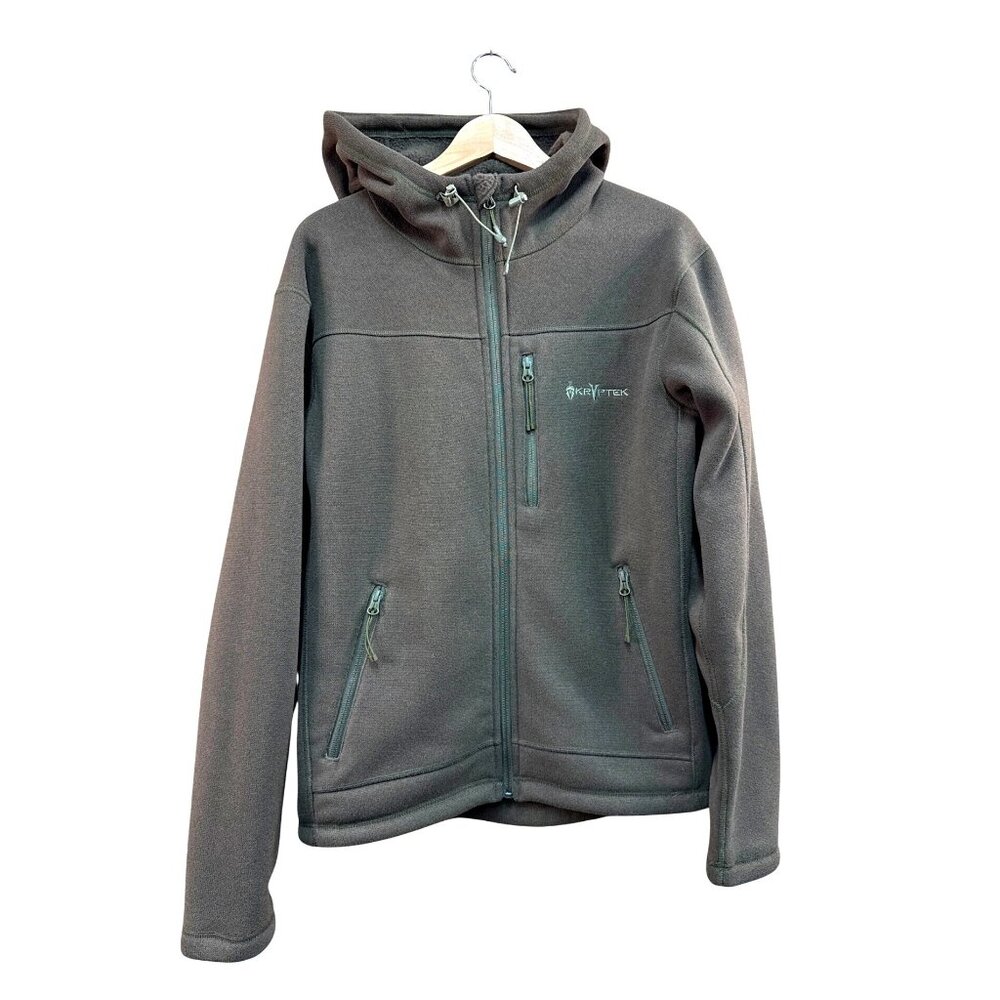 Kryptek Mens Medium Full-Zip OD Green Hooded Fleece Jacket NWOT Mens Medium